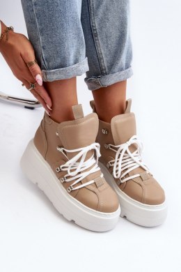 Buty Sportowe Model Zazoo 3416 Beige - Step in style Step in style