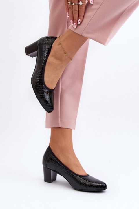 Czółenka Model Cynania 58307 Black - Step in style Step in style Czółenka Model Cynania 58307 Black - Step in style Step in style