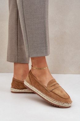 Espadryle Model Shilova LT33-01 Camel - Step in style Step in style