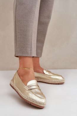 Espadryle Model Shilova LT33-01 Gold - Step in style Step in style