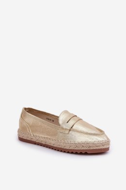 Espadryle Model Shilova LT33-01 Gold - Step in style Step in style