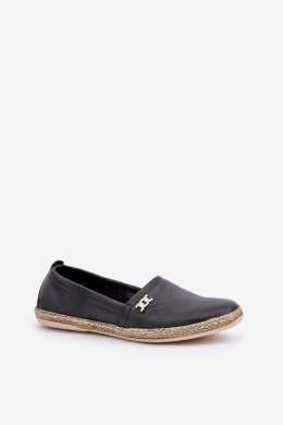 Espadryle Model Zazoo 10177 Black - Step in style Step in style