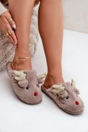 Kapcie Model Asielle YL-54 Dark Beige - Step in style Step in style Kapcie Model Asielle YL-54 Dark Beige - Step in style Step in style
