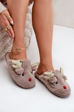 Kapcie Model Asielle YL-54 Dark Beige - Step in style Step in style