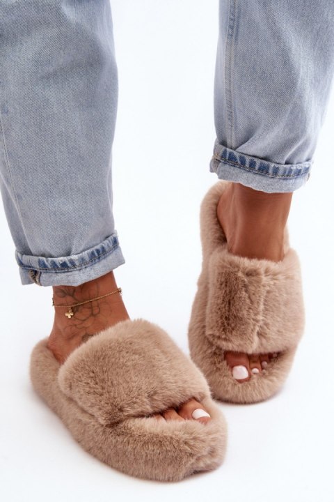 Kapcie Model Biella WSL-187 Beige - Step in style Step in style Kapcie Model Biella WSL-187 Beige - Step in style Step in style