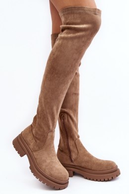 Kozaki Model Silune 23KZ35-6494 Beige - Step in style Step in style