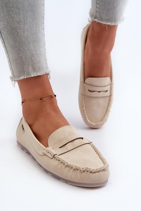 Mokasyny Model Celoria M502-8 Light Beige - Step in style Step in style Mokasyny Model Celoria M502-8 Light Beige - Step in style Step in style