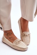 Mokasyny Model Corinell FT247 Beige - Step in style Step in style Mokasyny Model Corinell FT247 Beige - Step in style Step in style