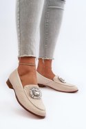 Mokasyny Model DA MR38-676 Beige - Step in style Step in style Mokasyny Model DA MR38-676 Beige - Step in style Step in style