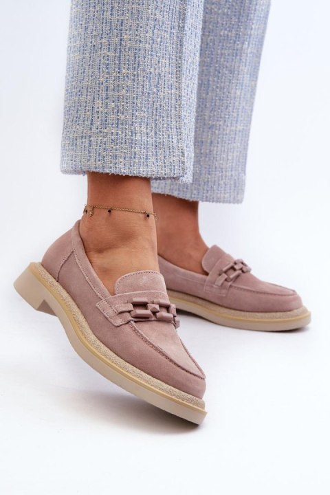 Mokasyny Model DA TW101 Dirty Pink - Step in style Step in style Mokasyny Model DA TW101 Dirty Pink - Step in style Step in style