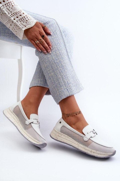 Mokasyny Model DA TW210 White - Step in style Step in style Mokasyny Model DA TW210 White - Step in style Step in style
