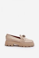 Mokasyny Model Laura Messi 2780 Beige - Step in style Step in style Mokasyny Model Laura Messi 2780 Beige - Step in style Step in style