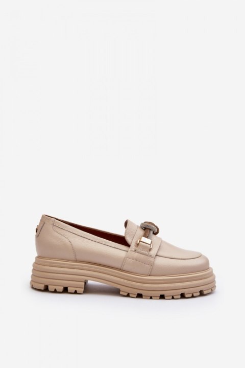 Mokasyny Model Laura Messi 2780 Beige - Step in style Step in style Mokasyny Model Laura Messi 2780 Beige - Step in style Step in style