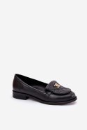 Mokasyny Model Laura Messi 2927 Black - Step in style Step in style Mokasyny Model Laura Messi 2927 Black - Step in style Step in style
