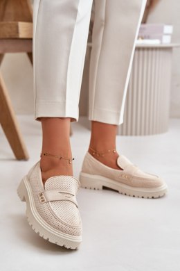 Mokasyny Model Tannes TL271N-8 Light Beige - Step in style Step in style