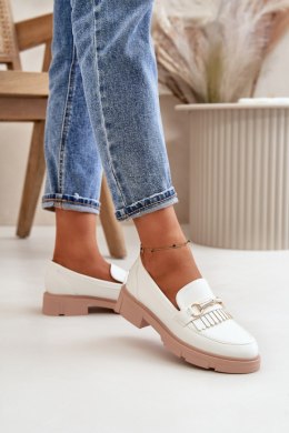 Mokasyny Model Tialorae W-16 White - Step in style Step in style