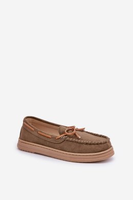 Mokasyny Model Timannie MD1046-9 Dark Green - Step in style Step in style