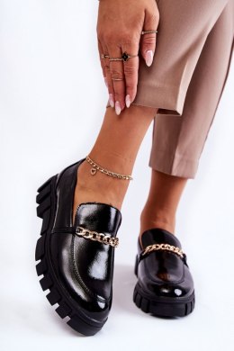 Półbuty Model Anne MK755 Black Lakier - Step in style Step in style