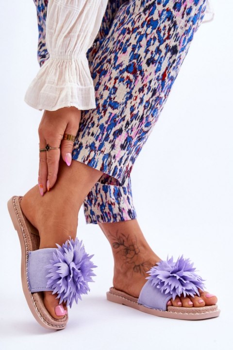Sandał Klapki Model Giorgia LS-118 Violet - Step in style Step in style Sandał Klapki Model Giorgia LS-118 Violet - Step in style Step in style