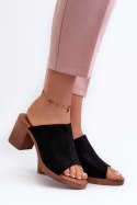 Sandał Klapki Model Varnila 24SD98-6763 Black - Step in style Step in style Sandał Klapki Model Varnila 24SD98-6763 Black - Step in style Step in style