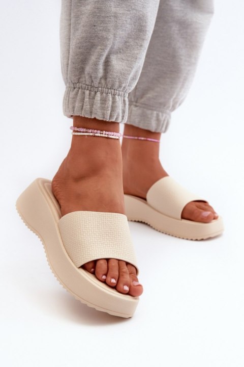 Sandał Klapki Model Vimarils 695-01 Light Beige - Step in style Step in style Sandał Klapki Model Vimarils 695-01 Light Beige - Step in style Step in style