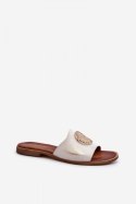Sandał Klapki Model Zazoo 2938 Gold - Step in style Step in style Sandał Klapki Model Zazoo 2938 Gold - Step in style Step in style