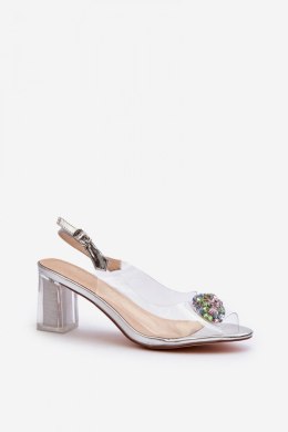 Sandały Model DA MR38-454 Silver - Step in style Step in style