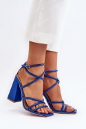 Sandały Model Josette FY2125-3 Blue - Step in style Step in style Sandały Model Josette FY2125-3 Blue - Step in style Step in style