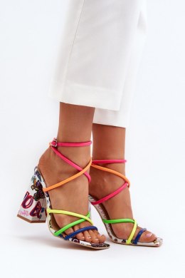 Sandały Model Josette FY2125-3 Multicolor/White - Step in style Step in style