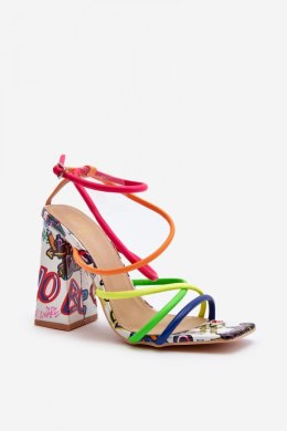 Sandały Model Josette FY2125-3 Multicolor/White - Step in style Step in style