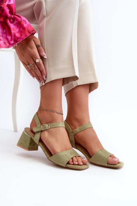 Sandały Model Leisha LT33-10 Green - Step in style Step in style Sandały Model Leisha LT33-10 Green - Step in style Step in style