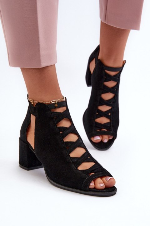 Sandały Model Maciejka 06456-01 Black - Step in style Step in style Sandały Model Maciejka 06456-01 Black - Step in style Step in style
