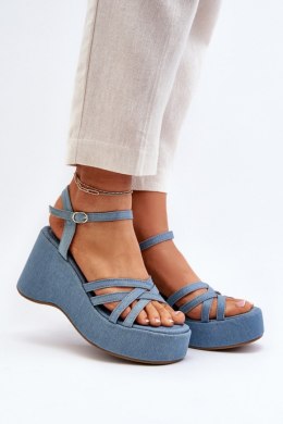 Sandały Model Oporia FF-20 Blue - Step in style Step in style
