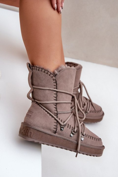 Śniegowce Model D.Franklin DFSH375004 Taupe - Step in style Step in style Śniegowce Model D.Franklin DFSH375004 Taupe - Step in style Step in style