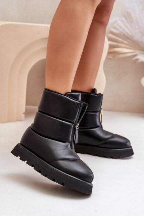 Śniegowce Model Resisia C-314 Black - Step in style Step in style Śniegowce Model Resisia C-314 Black - Step in style Step in style
