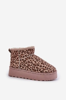 Śniegowce Model Xamella 20216-4K Brown Leopard - Step in style Step in style