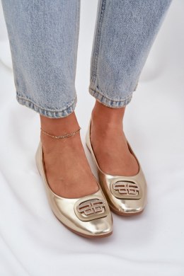 Baleriny Model Ainoria ZA58P Gold - Step in style Step in style
