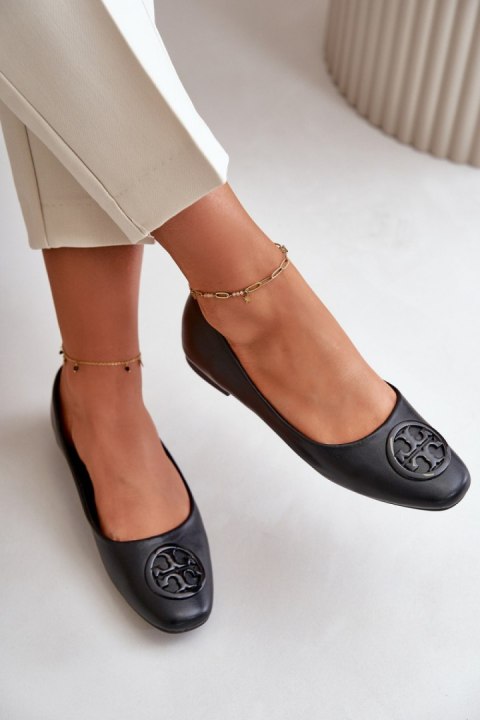 Baleriny Model Rhodike TU252 Black - Step in style Step in style Baleriny Model Rhodike TU252 Black - Step in style Step in style