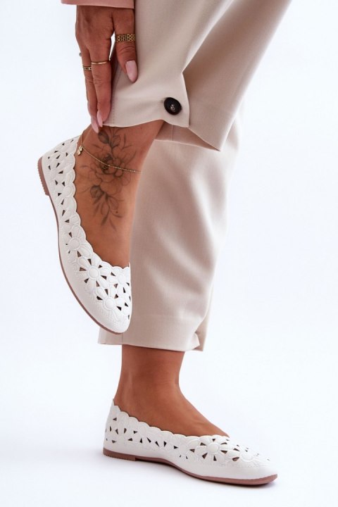 Baleriny Model Visionary 22BL26-4870 White - Step in style Step in style Baleriny Model Visionary 22BL26-4870 White - Step in style Step in style