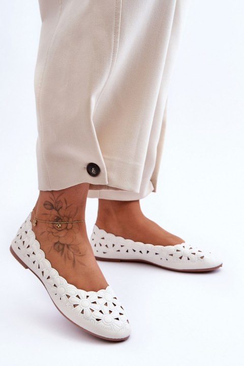 Baleriny Model Visionary 22BL26-4870 White - Step in style Step in style Baleriny Model Visionary 22BL26-4870 White - Step in style Step in style