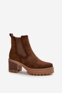Botki Model Irissinae KE217 Brown - Step in style Step in style Botki Model Irissinae KE217 Brown - Step in style Step in style