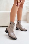 Botki Model MR880-093 Grey - Step in style Step in style Botki Model MR880-093 Grey - Step in style Step in style