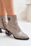 Botki Model MR880-093 Grey - Step in style Step in style Botki Model MR880-093 Grey - Step in style Step in style