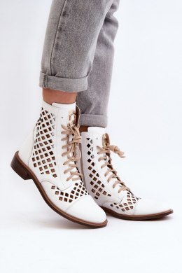 Botki Model Zazoo 2695/003 White - Step in style Step in style