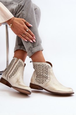 Botki Model Zazoo 2791/004 Gold - Step in style Step in style