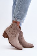 Botki Model Zazoo 3426 Cappuccino - Step in style Step in style Botki Model Zazoo 3426 Cappuccino - Step in style Step in style