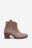 Botki Model Zazoo 3426 Cappuccino - Step in style Step in style Botki Model Zazoo 3426 Cappuccino - Step in style Step in style