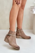 Botki Model Zazoo 60478 Beige - Step in style Step in style Botki Model Zazoo 60478 Beige - Step in style Step in style