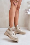 Botki Model Zazoo 60483 Beige - Step in style Step in style Botki Model Zazoo 60483 Beige - Step in style Step in style