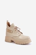 Botki Model Zazoo 60483 Beige - Step in style Step in style Botki Model Zazoo 60483 Beige - Step in style Step in style